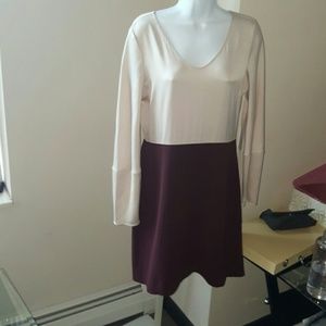 Diane Von Furstenberg silk colorblock dress